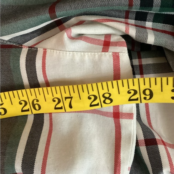 Foxcroft Gray and Green Plaid Button Down Shirt, Plus Size 24W - Picture 6 of 7